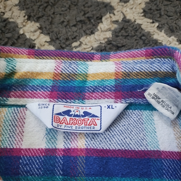 • Vintage Flannel By Dakota Five Brothers• XL - Picture 4 of 7